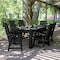 Highwood Usa Weatherly 7pc Rectangular Outdoor Patio Furniture Dining Set 72 x 42 AD-ST7WL1CO4AA-BKE - alternate 3